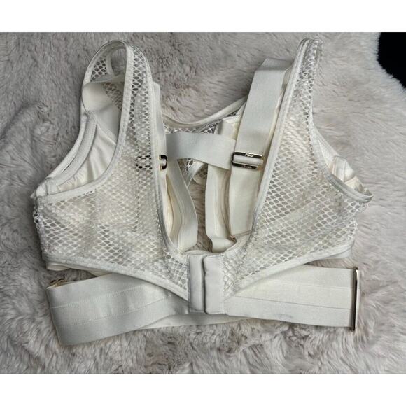 RARE🔥 Honey Birdette AXL🤍 White FULL 4 Piece Set 32DD, S, S Thong & Brief - Picture 4 of 16